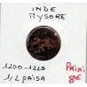 Mysore, Paisa 1200-1223 TB, pièce de monnaie