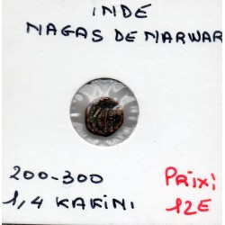 Nagas de Narwar, 1/4 Kakini 200-300 TTB, pièce de monnaie