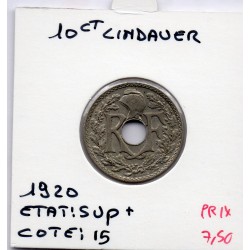 10 centimes Lindauer 1920 Sup+, France pièce de monnaie