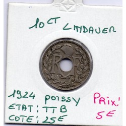 10 centimes Lindauer 1924 Poissy TTB, France pièce de monnaie