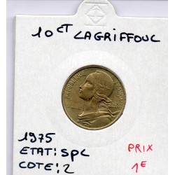 10 centimes Lagriffoul 1975 Sup+, France pièce de monnaie