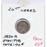 20 centimes Cérès 1850A Paris TTB, France pièce de monnaie