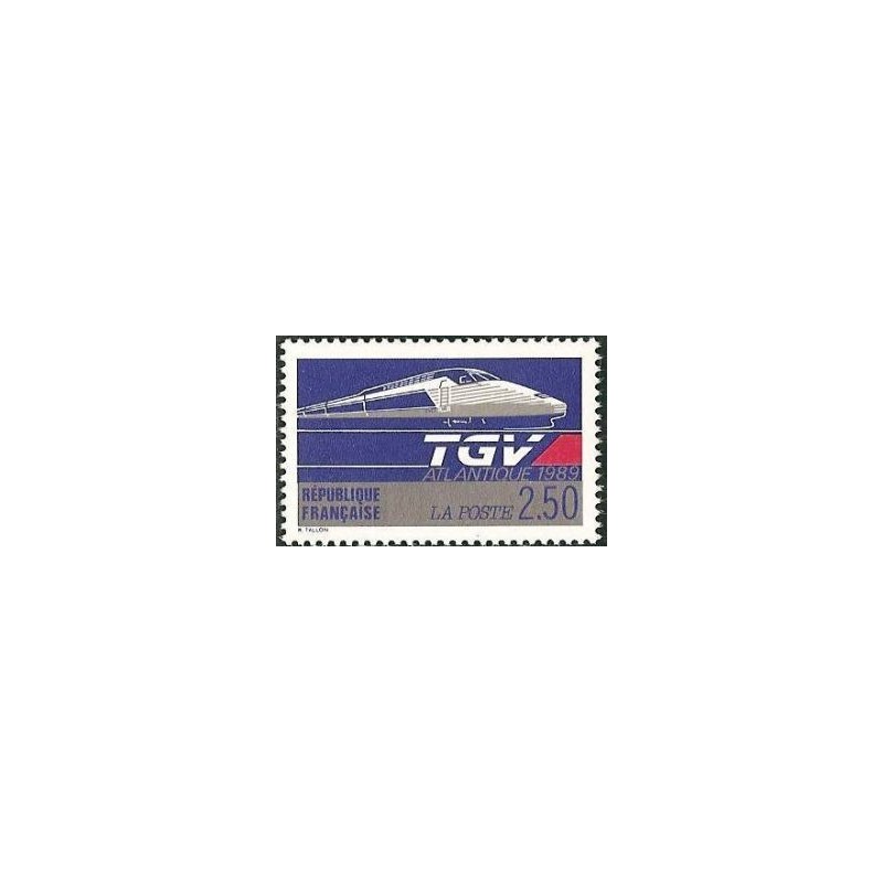 Timbre Yvert No 2607 Le TGV atlantique