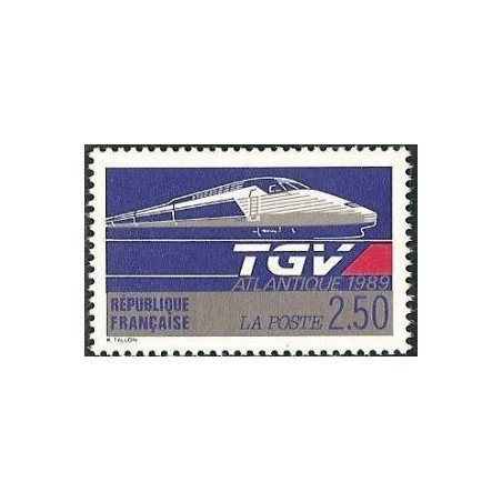 Timbre Yvert No 2607 Le TGV atlantique