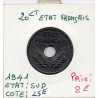 20 centimes état Français 1941 Sup, France pièce de monnaie