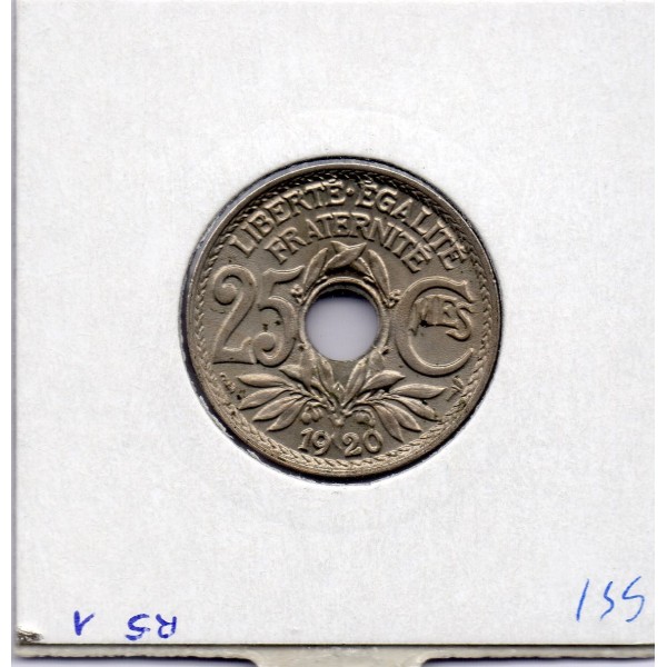 25 centimes Lindauer 1920 Sup+, France pièce de monnaie