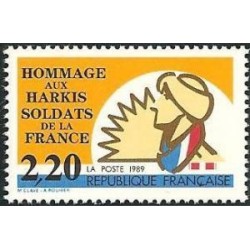 Timbre Yvert No 2613 Hommage aux Harkis, soldats de la France