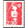 Timbre Yvert No 2614 Type Marianne du bicentenaire, 2.30fr rouge