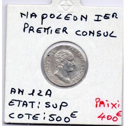 1/2 Franc Napoléon 1er An 12 A paris Sup, France pièce de monnaie