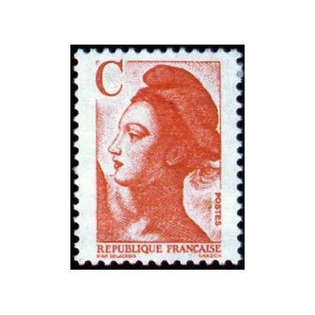 Timbre Yvert No 2616 Type liberté avec c rouge 2.30fr