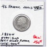 1/2 Franc Louis XVIII 1824 W Lille Sup, France pièce de monnaie