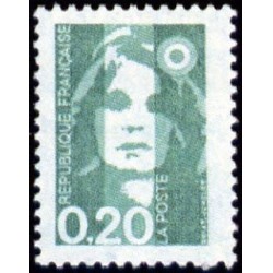 Timbre Yvert No 2618 Type Marianne du Bicentenaire 0.20fr émeraude