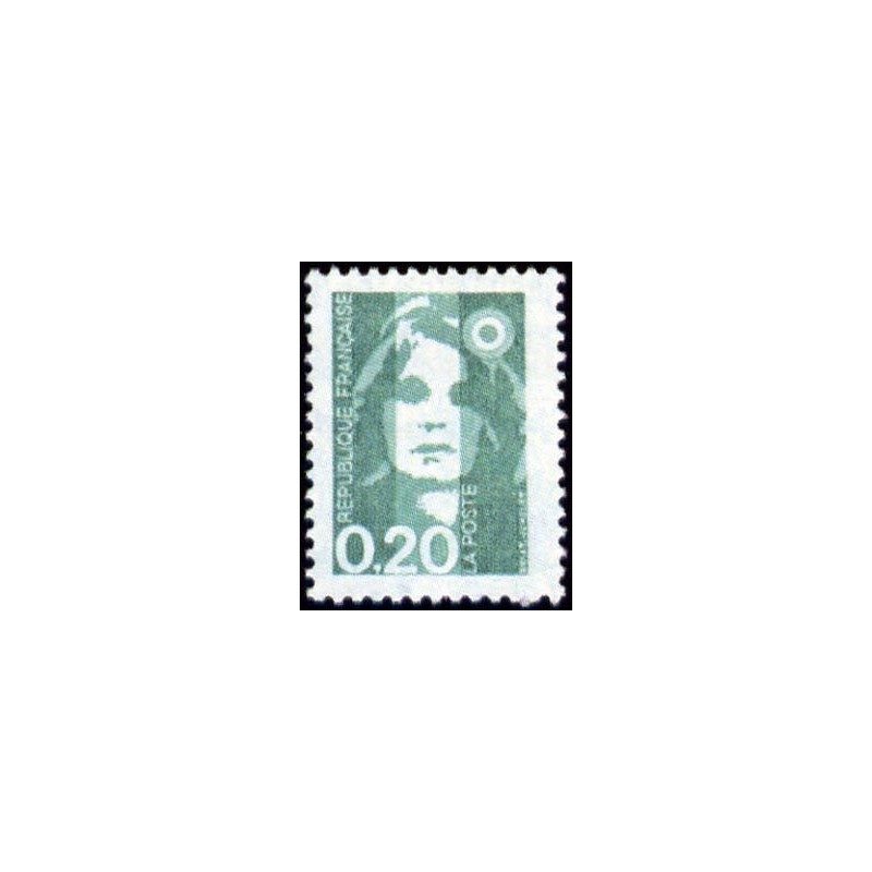 Timbre Yvert No 2618 Type Marianne du Bicentenaire 0.20fr émeraude