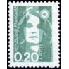 Timbre Yvert No 2618 Type Marianne du Bicentenaire 0.20fr émeraude