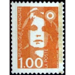 Timbre Yvert No 2620 Type Marianne du Bicentenaire 1.00fr orange