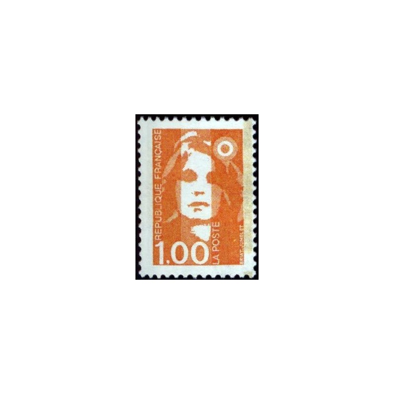 Timbre Yvert No 2620 Type Marianne du Bicentenaire 1.00fr orange