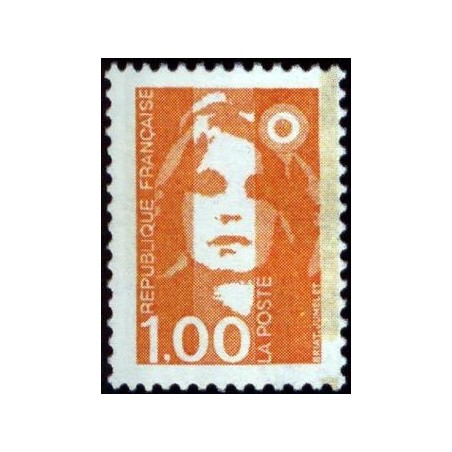 Timbre Yvert No 2620 Type Marianne du Bicentenaire 1.00fr orange