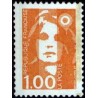 Timbre Yvert No 2620 Type Marianne du Bicentenaire 1.00fr orange