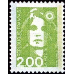 Timbre Yvert No 2615 Type liberté avec c vert 2.10fr