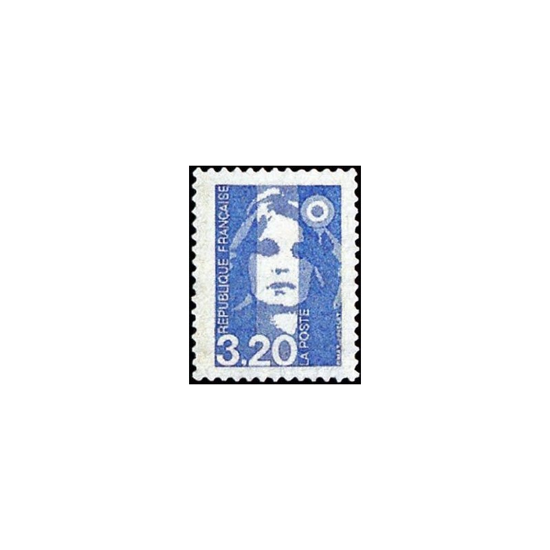 Timbre Yvert No 2623 Type Marianne du Bicentenaire 3.20fr bleu