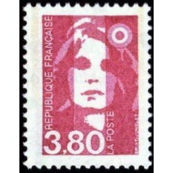 Timbre Yvert No 2624 Type Marianne du Bicentenaire 3.80fr rose