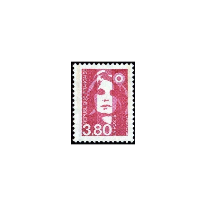 Timbre Yvert No 2624 Type Marianne du Bicentenaire 3.80fr rose