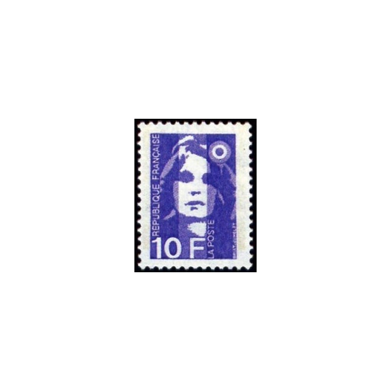Timbre Yvert No 2626 Type Marianne du Bicentenaire 10.00fr violet