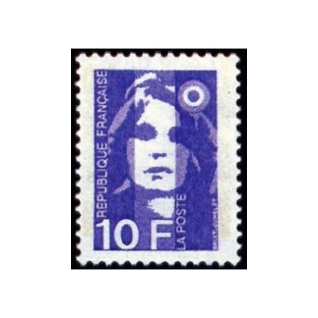 Timbre Yvert No 2626 Type Marianne du Bicentenaire 10.00fr violet