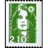 Timbre Yvert No 2627 Type Marianne du Bicentenaire 2.10fr vert issue de roulette