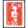 Timbre Yvert No 2628 Type Marianne du Bicentenaire 2.30fr rouge issue de roulette