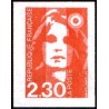 Timbre Yvert No 2630 Type Marianne du Bicentenaire 2.30fr rouge autocollant de carnet non dentelé