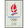 Timbre Yvert No 2632 Logo jeux olympiques Albertville