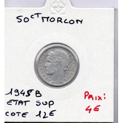 50 centimes Morlon 1945 B Beaumont Sup, France pièce de monnaie