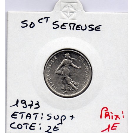 1/2 Franc Semeuse Nickel 1973 Sup+, France pièce de monnaie
