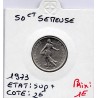 1/2 Franc Semeuse Nickel 1973 Sup+, France pièce de monnaie