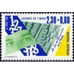 Timbre Yvert No 2640 Journée du timbre, les métiers de la poste issu du carnet