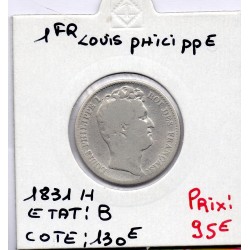 1 Franc Louis Philippe 1831 H La Rochelle B, France pièce de monnaie