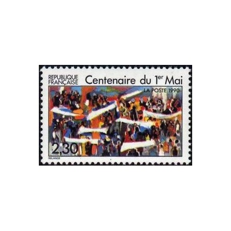 Timbre Yvert No 2644 Centenaire du 1er mai