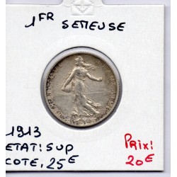 1 franc Semeuse Argent 1913 Sup, France pièce de monnaie