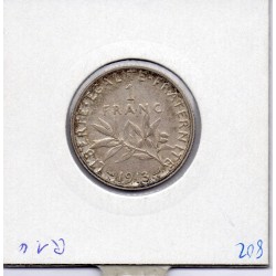 1 franc Semeuse Argent 1913 Sup-, France pièce de monnaie