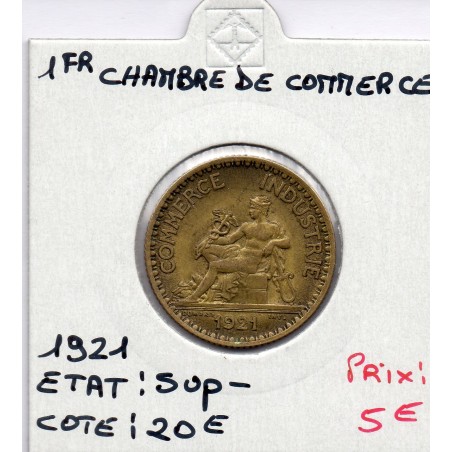 Bon pour 1 franc Commerce Industrie 1921 Sup-, France pièce de monnaie