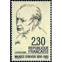 Timbre Yvert No 2671 Maurice Genevoix, centenaire de sa naissance