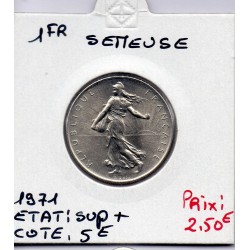 1 franc Semeuse Nickel 1971 Sup+, France pièce de monnaie