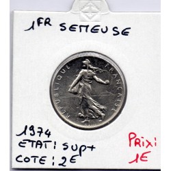 1 franc Semeuse Nickel 1974 Sup+, France pièce de monnaie