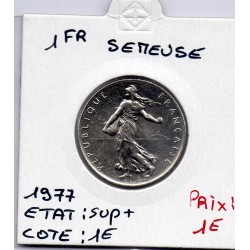 1 franc Semeuse Nickel 1977 Sup+, France pièce de monnaie