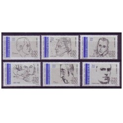 Timbre Yvert No 2681-2686 Série personnages célèbres, poètes français