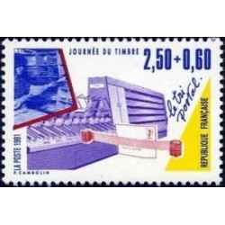 Timbre Yvert No 2689 Journée du timbre, les Métiers de la Poste, le Tri postal, issu de carnet