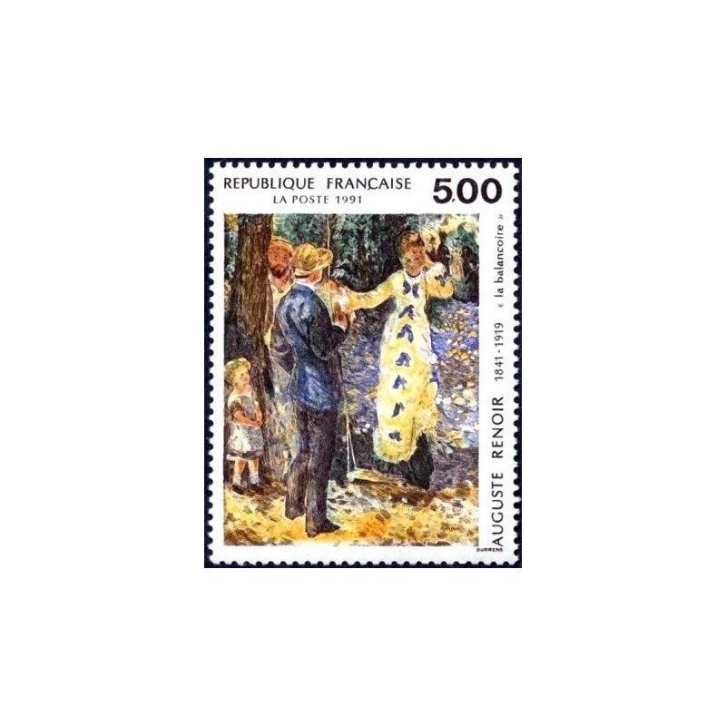 Timbre Yvert No 2692 La balançoire d'Auguste Renoir
