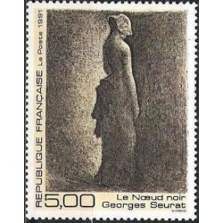 Timbre Yvert No 2693 Le noeud noir de Georges Seurat
