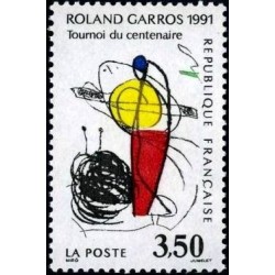 Timbre Yvert No 2699 Roland Garros, tournoi du centenaire